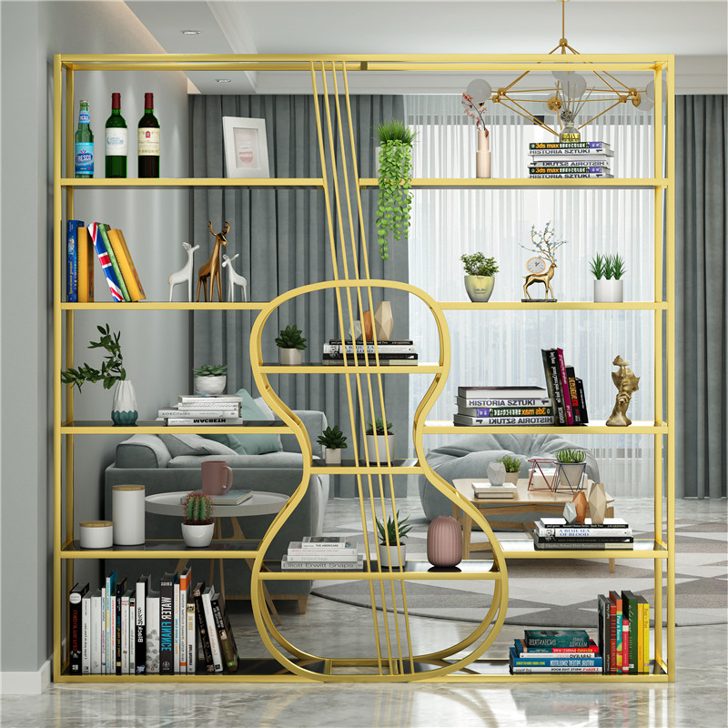 [LHS-10523] Kệ trang trí khung sắt mặt gỗ LHS-10523