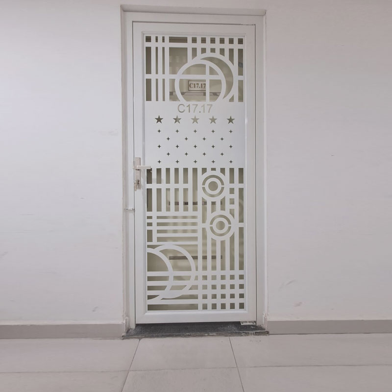 [LHS-10186] Cửa sắt chung cư hoa văn CNC LHS-10186 tại Prosper Quận 12