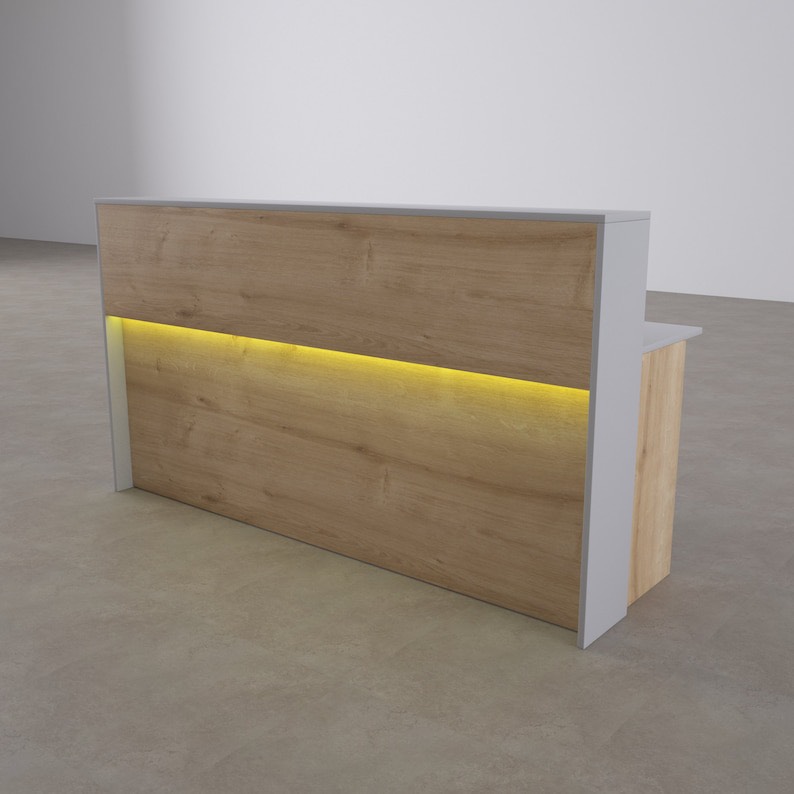 Quầy lễ tân ván MDF chống ẩm LHS-10145