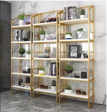 Kệ trang trí khung chân sắt mặt gỗ LHS-9490