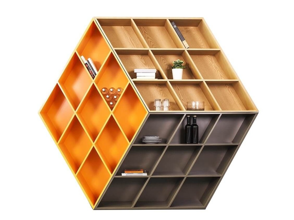 Kệ trang trí phòng khách gỗ công nghiệp LHS-7784