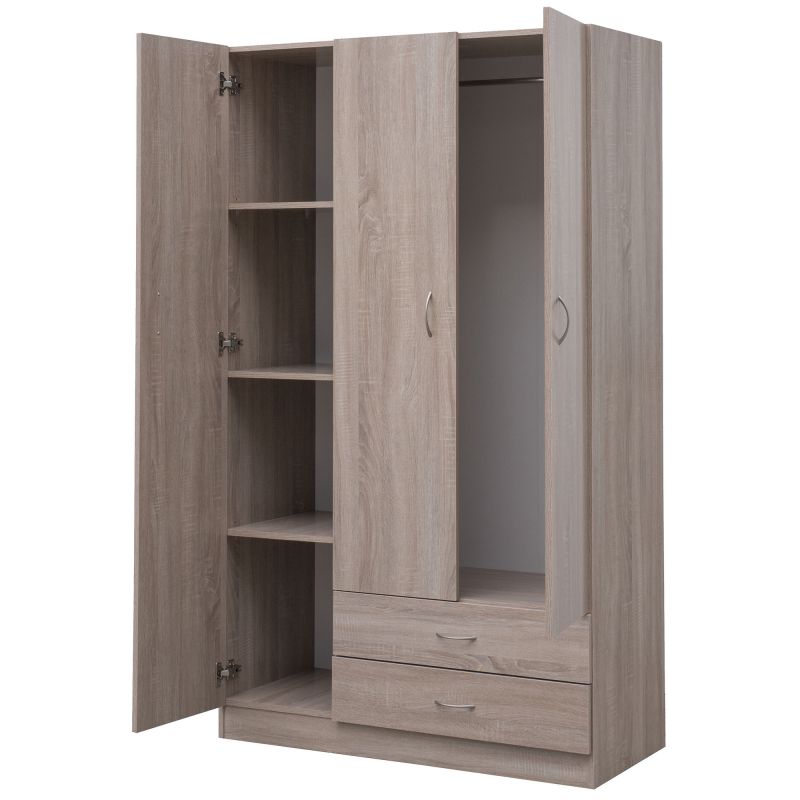 Tủ áo gỗ công nghiệp MDF chống ẩm 3 cánh LHS-7315