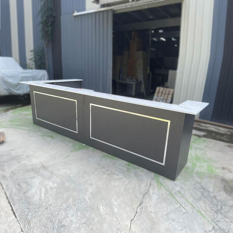 Quầy lễ tân MDF chống ẩm LHS-7061