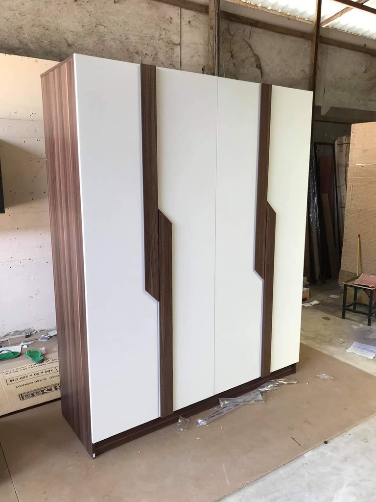 [LHS-7018] Tủ áo gỗ công nghiệp MDF chống ẩm 4 cánh LHS-7018