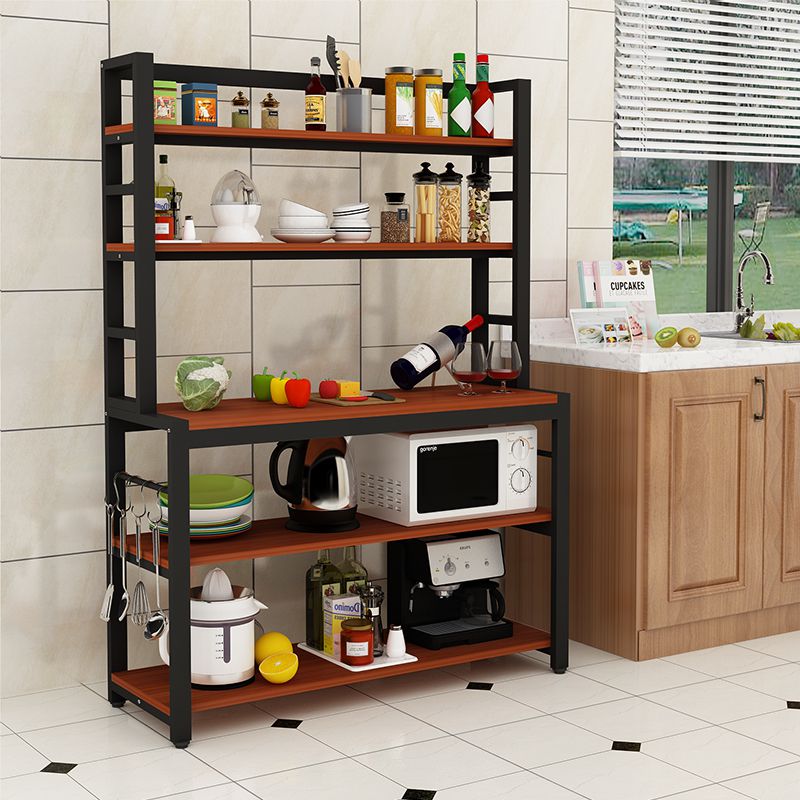 Kệ bếp đa năng 5 tầng gỗ MDF khung sắt LHS-6784 Khung Đen MHG-388EV