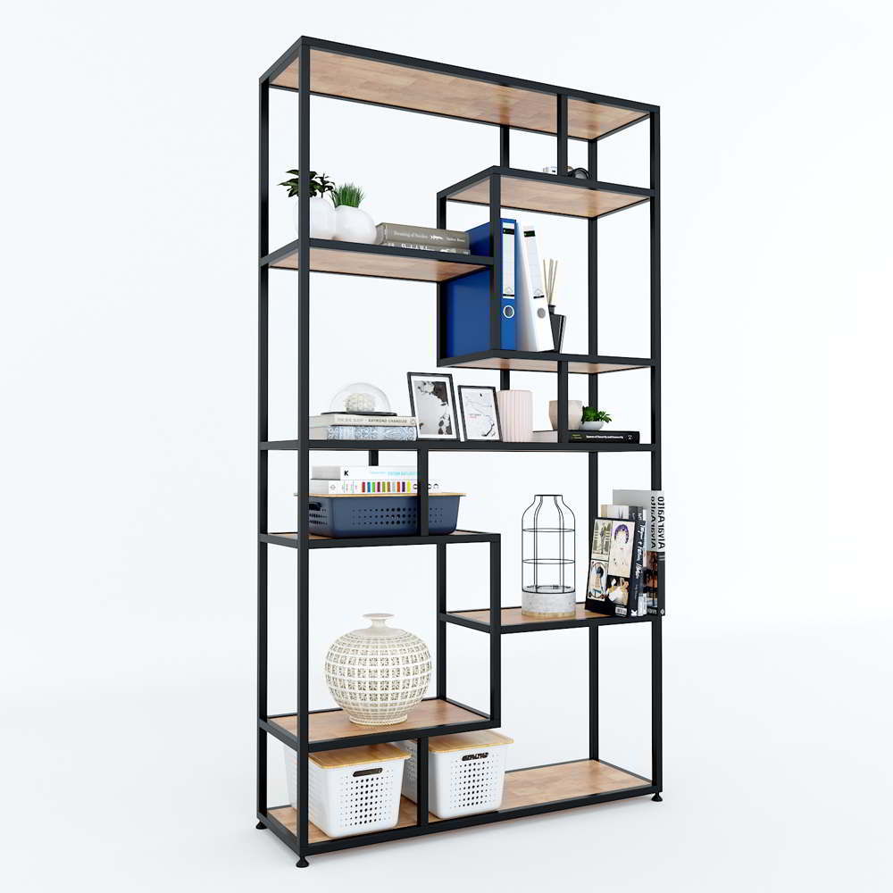 Kệ trang trí gỗ MDF khung sắt LHS-6462 Gỗ MDF Chống Ẩm