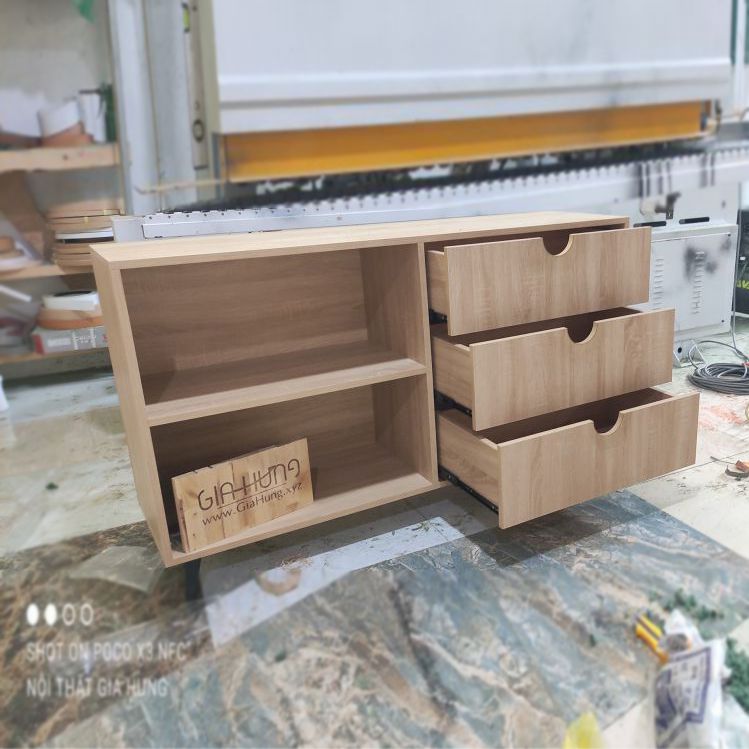Tủ bếp gỗ nhỏ gọn phong cách hiện đại LHS-6354