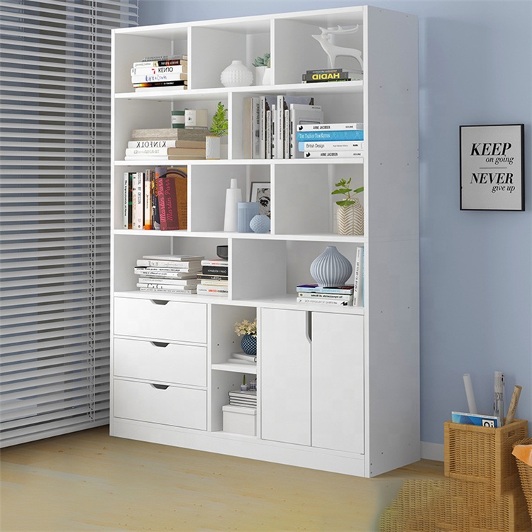 Tủ sách bằng gỗ hiện đại có tủ LHS-4904