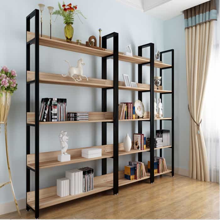 [LHS-31] Kệ trang trí chân sắt mặt gỗ LHS-31