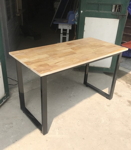 [LHS-363] Bàn văn phòng khung sắt mặt gỗ LHS-363