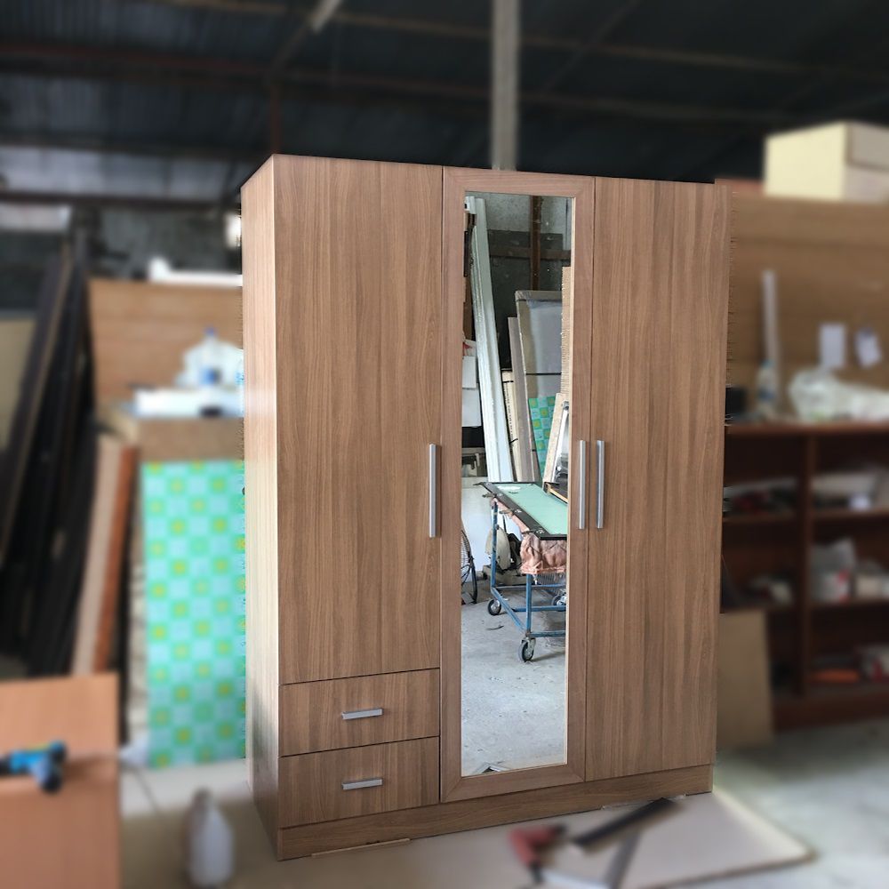 [LHS-3156] Tủ quần áo MDF 3 cánh có gương LHS-3156