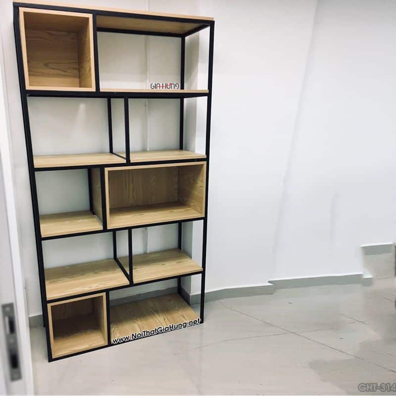 [LHS-3499] Kệ trang trí khung chân sắt mặt gỗ MDF chống ẩm LHS-3499